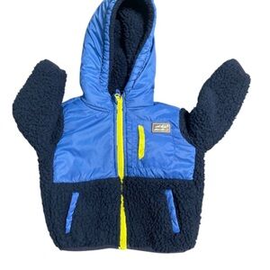 Eddie Bauer Blue Fleece Jacket with Black Label